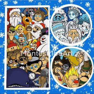 Print 12x12 Fan Art, Hand Drawn By My Husband Rankinbass Inspired